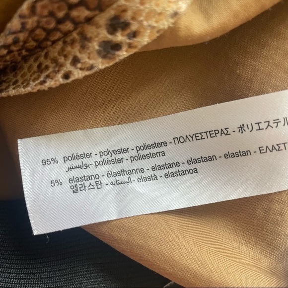 ZARA SNAKESKIN BLOGGER FAVORITE PANTS - Picture 8 of 9